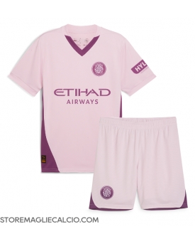 Girona Maglia Gara Terza Repliche 2024-25 Bambino Maniche Corte